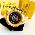 Relógio Masculino Invicta Venom Hybrid Skeleton Relógio Robusto Grande em Aço Inoxidável Banhado a Ouro 18K Luxo À Prova D'água