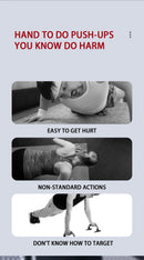 Conjunto de placa push-up portátil multifuncional barra push-up dobrável equipamentos de fitness para peito abdômen braços/treinamento traseiro