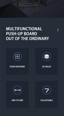 Conjunto de placa push-up portátil multifuncional barra push-up dobrável equipamentos de fitness para peito abdômen braços/treinamento traseiro