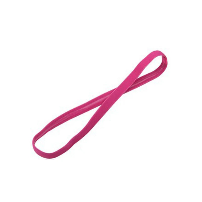 5 pçs cor doce feminino masculino yoga faixas de cabelo esportes bandana antiderrapante correndo elástico de borracha sweatband futebol acessórios para o cabelo