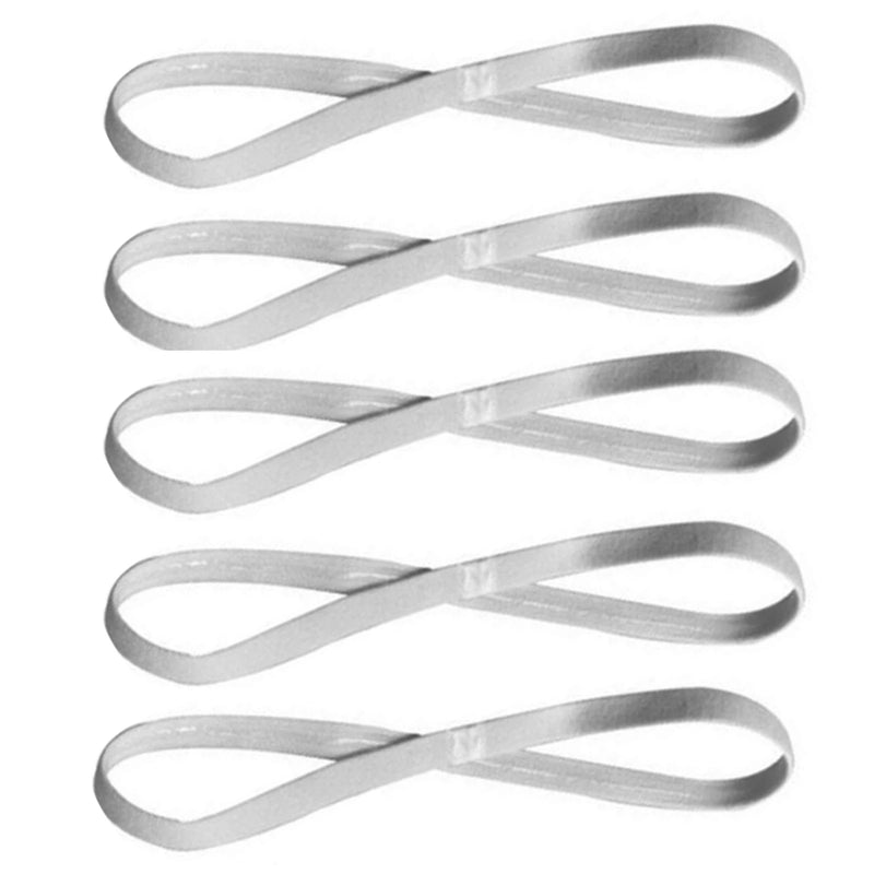 5 pçs cor doce feminino masculino yoga faixas de cabelo esportes bandana antiderrapante correndo elástico de borracha sweatband futebol acessórios para o cabelo
