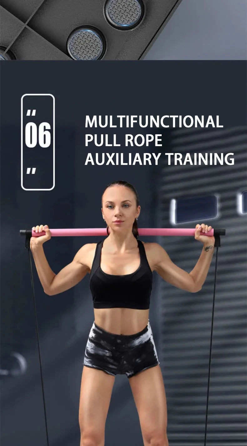 Conjunto de placa push-up portátil multifuncional barra push-up dobrável equipamentos de fitness para peito abdômen braços/treinamento traseiro