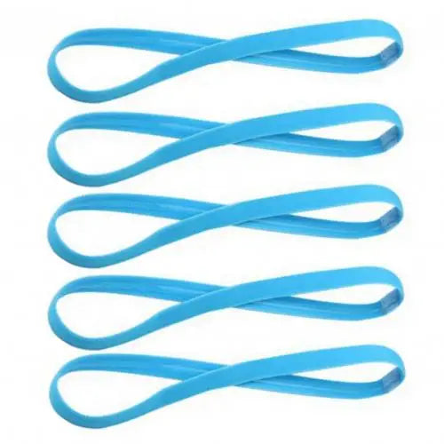5 pçs cor doce feminino masculino yoga faixas de cabelo esportes bandana antiderrapante correndo elástico de borracha sweatband futebol acessórios para o cabelo