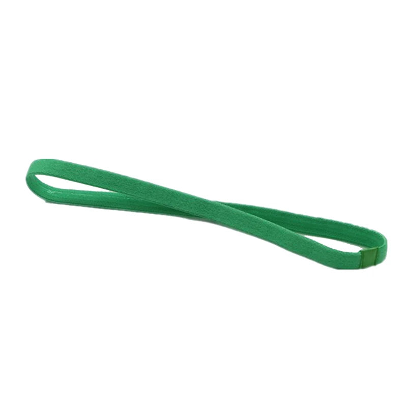 5 pçs cor doce feminino masculino yoga faixas de cabelo esportes bandana antiderrapante correndo elástico de borracha sweatband futebol acessórios para o cabelo