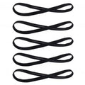 5 pçs cor doce feminino masculino yoga faixas de cabelo esportes bandana antiderrapante correndo elástico de borracha sweatband futebol acessórios para o cabelo