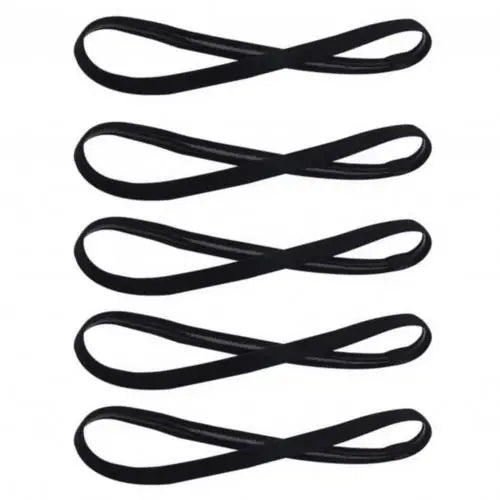 5 pçs cor doce feminino masculino yoga faixas de cabelo esportes bandana antiderrapante correndo elástico de borracha sweatband futebol acessórios para o cabelo