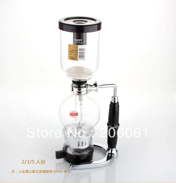 Venda quente 5 xícaras sifão technica cafeteira/vácuo cafeteira/Sifão cafeteira/cafeteira com alta qualidade e ótimo preço