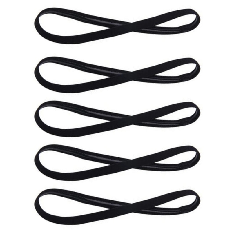 5 pçs cor doce feminino masculino yoga faixas de cabelo esportes bandana antiderrapante correndo elástico de borracha sweatband futebol acessórios para o cabelo