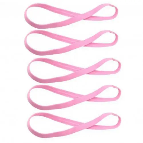 5 pçs cor doce feminino masculino yoga faixas de cabelo esportes bandana antiderrapante correndo elástico de borracha sweatband futebol acessórios para o cabelo