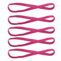 5 pçs cor doce feminino masculino yoga faixas de cabelo esportes bandana antiderrapante correndo elástico de borracha sweatband futebol acessórios para o cabelo