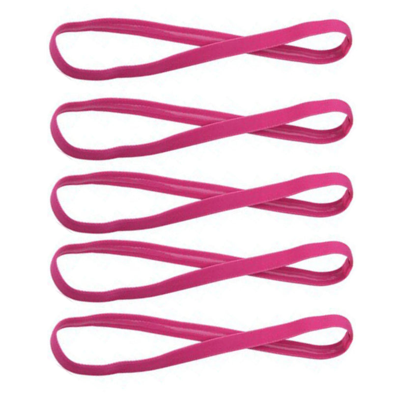 5 pçs cor doce feminino masculino yoga faixas de cabelo esportes bandana antiderrapante correndo elástico de borracha sweatband futebol acessórios para o cabelo