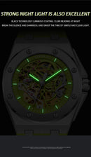 Onola relógio de pulso masculino esportivo de luxo, à prova d'água, automático, mecânico