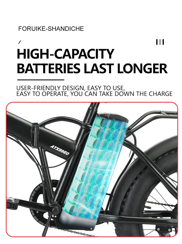 Electric Bicycle 20inch 36v48v Electric Mountain Bike Electric Fat Tire Bike Electric Folding Bike Dirt Bike Electric