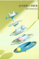 Engraçado gato brinquedo para animais de estimação brinquedos do gato inteligência triplo jogo disco gato brinquedo bolas brinquedos animais de estimação rosa azul verde laranja produtos para animais de estimação