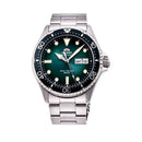 Orient duplo leão relógio mecânico totalmente automático masculino verde água fantasma relógio de mergulho masculino original importado 1:1