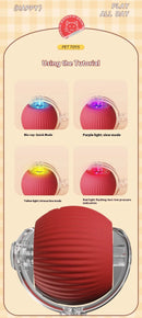 Novo gato bola interativa brinquedo bola de rolamento automático falso cauda recarregável inteligente animal de estimação brinquedo elétrico cão gato treinamento imitar mouse