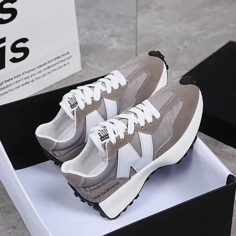Novo estilo zugu sapatos femininosinspopular pai de sola grossa tênis2025 verão respirável temporada confortável tênis
