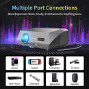 2025 Novo projetor 4k 1800ANSI Projetor Android com foco automático WiFi 6 Bluetooth Beamer para filmes, ideal para casa e teatro ao ar livre