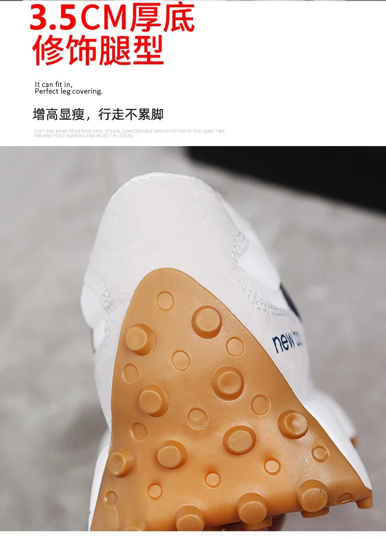 Novo estilo zugu sapatos femininosinspopular pai de sola grossa tênis2025 verão respirável temporada confortável tênis