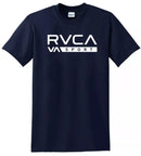 Americano retro nova camisa rvca logotipo camiseta masculina verão nova moda retro masculina e feminina topos