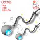 Novo gato bola interativa brinquedo bola de rolamento automático falso cauda recarregável inteligente animal de estimação brinquedo elétrico cão gato treinamento imitar mouse