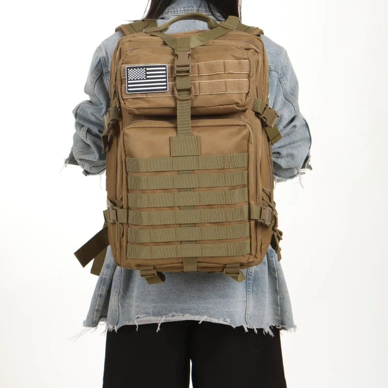 1000d náilon à prova dwaterproof água ao ar livre mochilas tático esportes acampamento caminhadas trekking pesca caça saco mochila 25l/50l