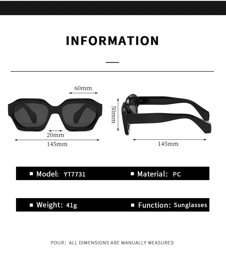 Moda quadrada óculos de sol nova mulher marca luxo pequeno retângulo óculos de sol feminino gradiente uv400 óculos de sol