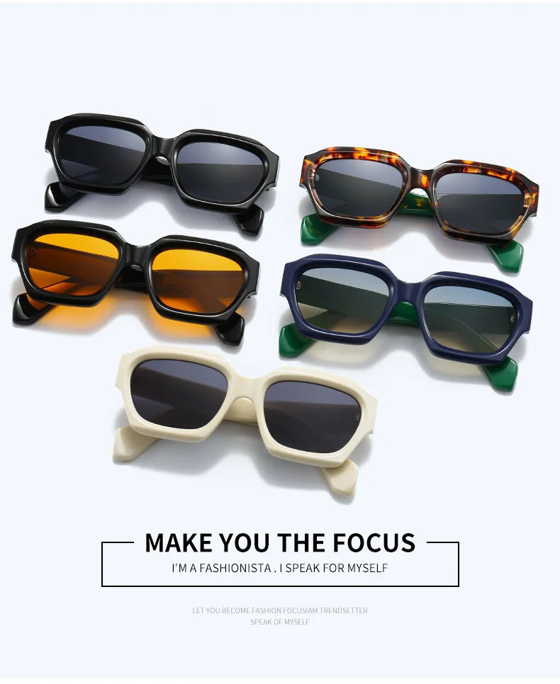 Moda quadrada óculos de sol nova mulher marca luxo pequeno retângulo óculos de sol feminino gradiente uv400 óculos de sol