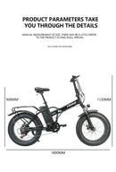 Electric Bicycle 20inch 36v48v Electric Mountain Bike Electric Fat Tire Bike Electric Folding Bike Dirt Bike Electric