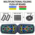 Conjunto de placa push-up portátil multifuncional barra push-up dobrável equipamentos de fitness para peito abdômen braços/treinamento traseiro
