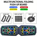 Conjunto de placa push-up portátil multifuncional barra push-up dobrável equipamentos de fitness para peito abdômen braços/treinamento traseiro