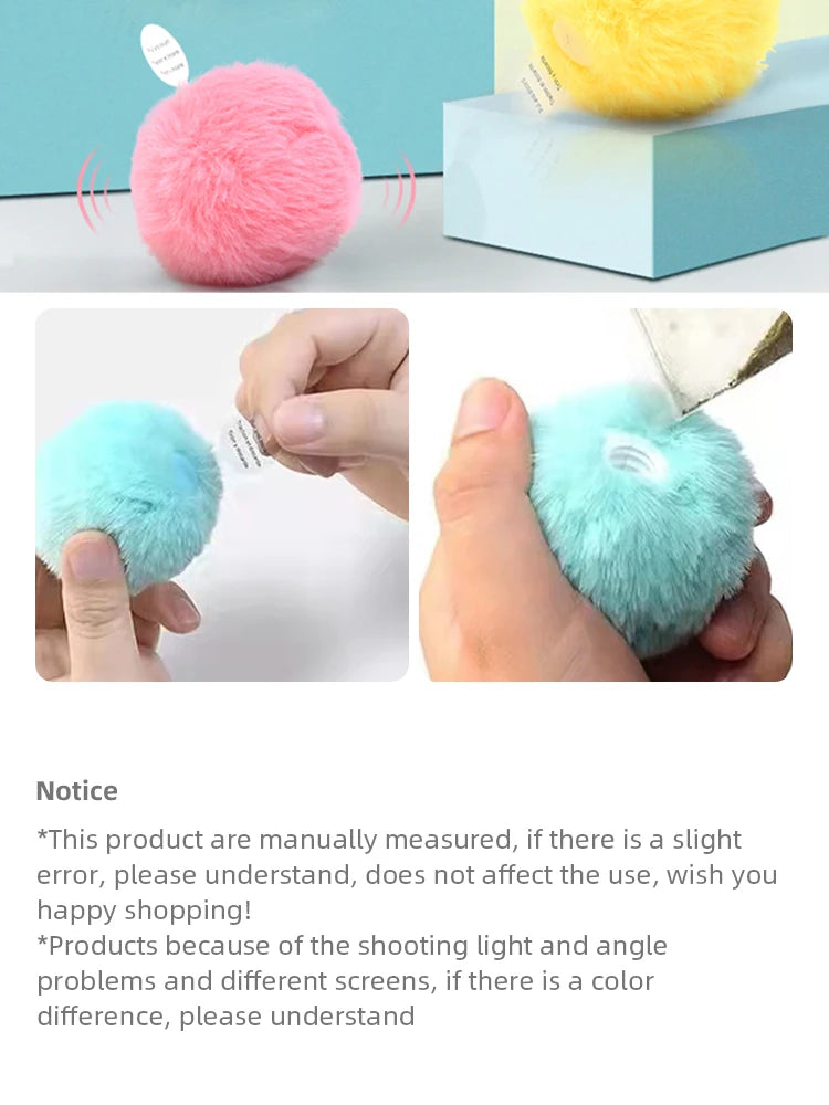 Bola interativa inteligente gato brinquedos de pelúcia elétrica catnip treinamento brinquedo gatinho toque soando produto para animais de estimação rangido brinquedo bola