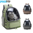 Bolsa transparente para transportar gatos, mochila de viagem ao ar livre para gatos, cães pequenos, respirável, bolsa de transporte para gatos, suprimentos para animais de estimação