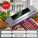 Máquina seladora a vácuo elétrica, embalagem de alimentos secos/úmidos, sacos de vedação a vácuo, cortador embutido, cozinha, armazenamento de alimentos, seladora a vácuo