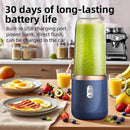Liquidificador portátil de 6 lâminas, 2 copos para viagem, espremedor elétrico portátil, carga usb, suco de frutas frescas, liquidificador pessoal, smoothie