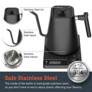 Chaleira elétrica pescoço de ganso 1200w com controle de temperatura chaleira elétrica para café e chá bule de café 110v/220v