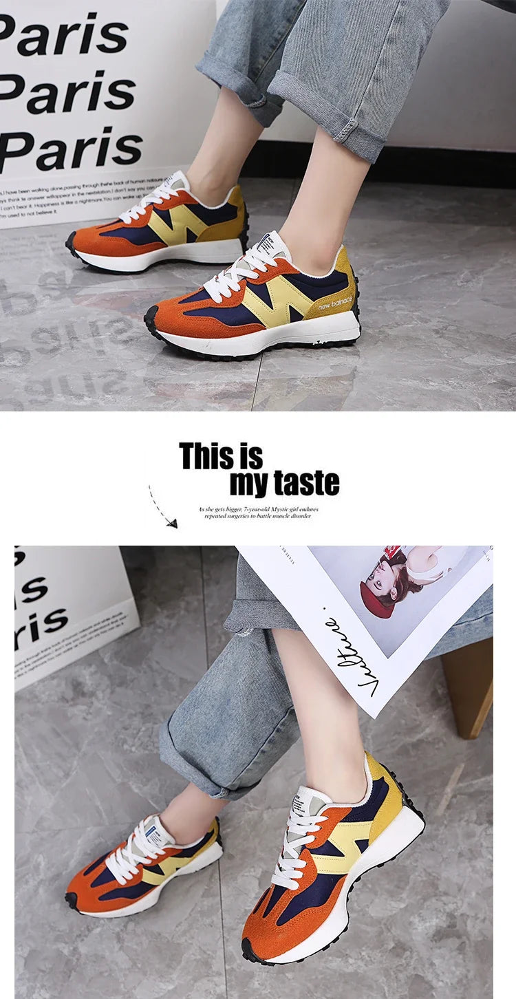 Novo estilo zugu sapatos femininosinspopular pai de sola grossa tênis2025 verão respirável temporada confortável tênis