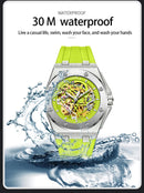 Onola relógio de pulso masculino esportivo de luxo, à prova d'água, automático, mecânico