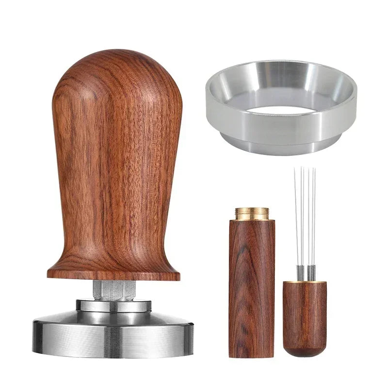 Tamper de café primavera espresso calcadeira 51mm 53mm 58mm calcadores de café e agitador de café calcadores de aço inoxidável acessórios de café