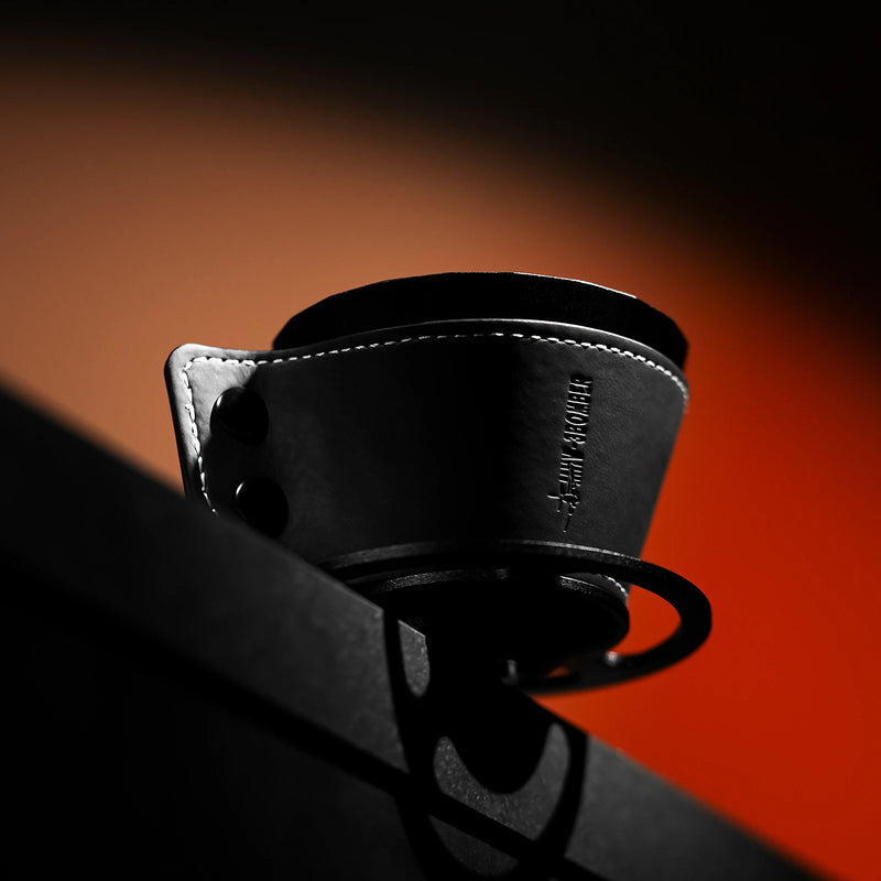 Gotejador de meteorito MHW-3BOMBER, gotejador de alumínio para cafeteira, para 1-2 copos, capa de couro, papel de filtro de bolo