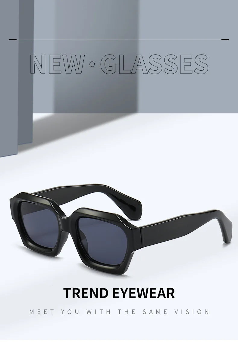 Moda quadrada óculos de sol nova mulher marca luxo pequeno retângulo óculos de sol feminino gradiente uv400 óculos de sol