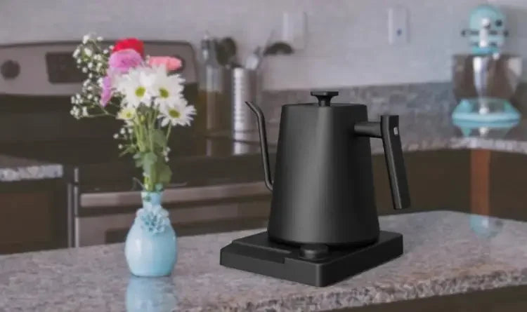 Chaleira elétrica pescoço de ganso 1200w com controle de temperatura chaleira elétrica para café e chá bule de café 110v/220v