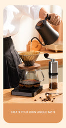 Conjunto De Café Acessórios De Café Moinho De Moinho De Moinho De Vidro Com Gotejador De Filtro Gooseneck Chaleira Especializada BaristaSet