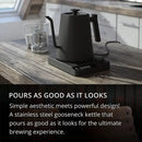 Chaleira elétrica pescoço de ganso 1200w com controle de temperatura chaleira elétrica para café e chá bule de café 110v/220v