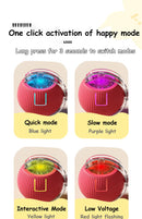 Novo gato bola interativa brinquedo bola de rolamento automático falso cauda recarregável inteligente animal de estimação brinquedo elétrico cão gato treinamento imitar mouse