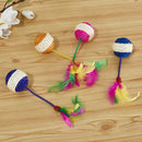 1pc brinquedo do gato sisal coçar bola treinamento brinquedo interativo para gatinho gato de estimação suprimentos brinquedo de penas brinquedos do gato interativos