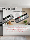 Máquina seladora a vácuo elétrica, embalagem de alimentos secos/úmidos, sacos de vedação a vácuo, cortador embutido, cozinha, armazenamento de alimentos, seladora a vácuo