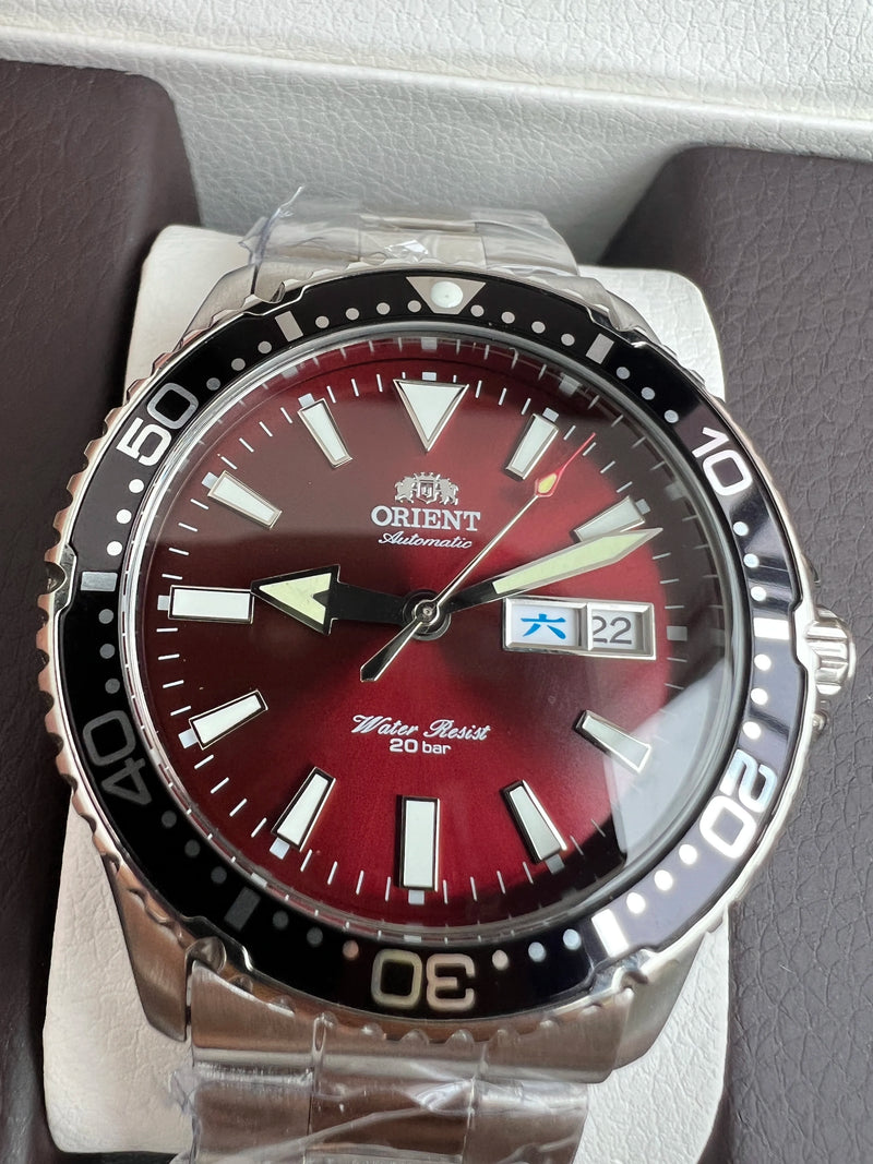 Orient relógio homem remodelar japonês relógios mecânicos automáticos à prova dwaterproof água luminosa esporte relógio de aço inoxidável masculino 1:1