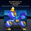 2025 Novo projetor 4k 1800ANSI Projetor Android com foco automático WiFi 6 Bluetooth Beamer para filmes, ideal para casa e teatro ao ar livre