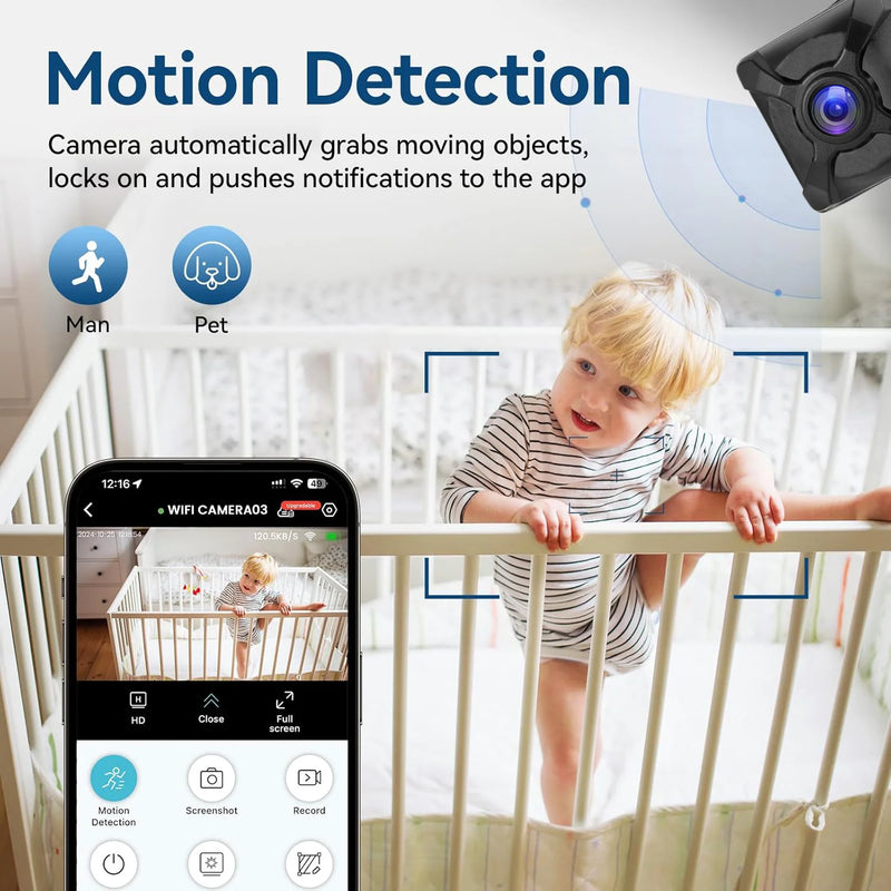 Nova x5 4k hd wifi câmera de segurança sem fio ao ar livre indoor visão noturna sem necessidade energia cartão sd detecção movimento armazenamento nuvem gratuito